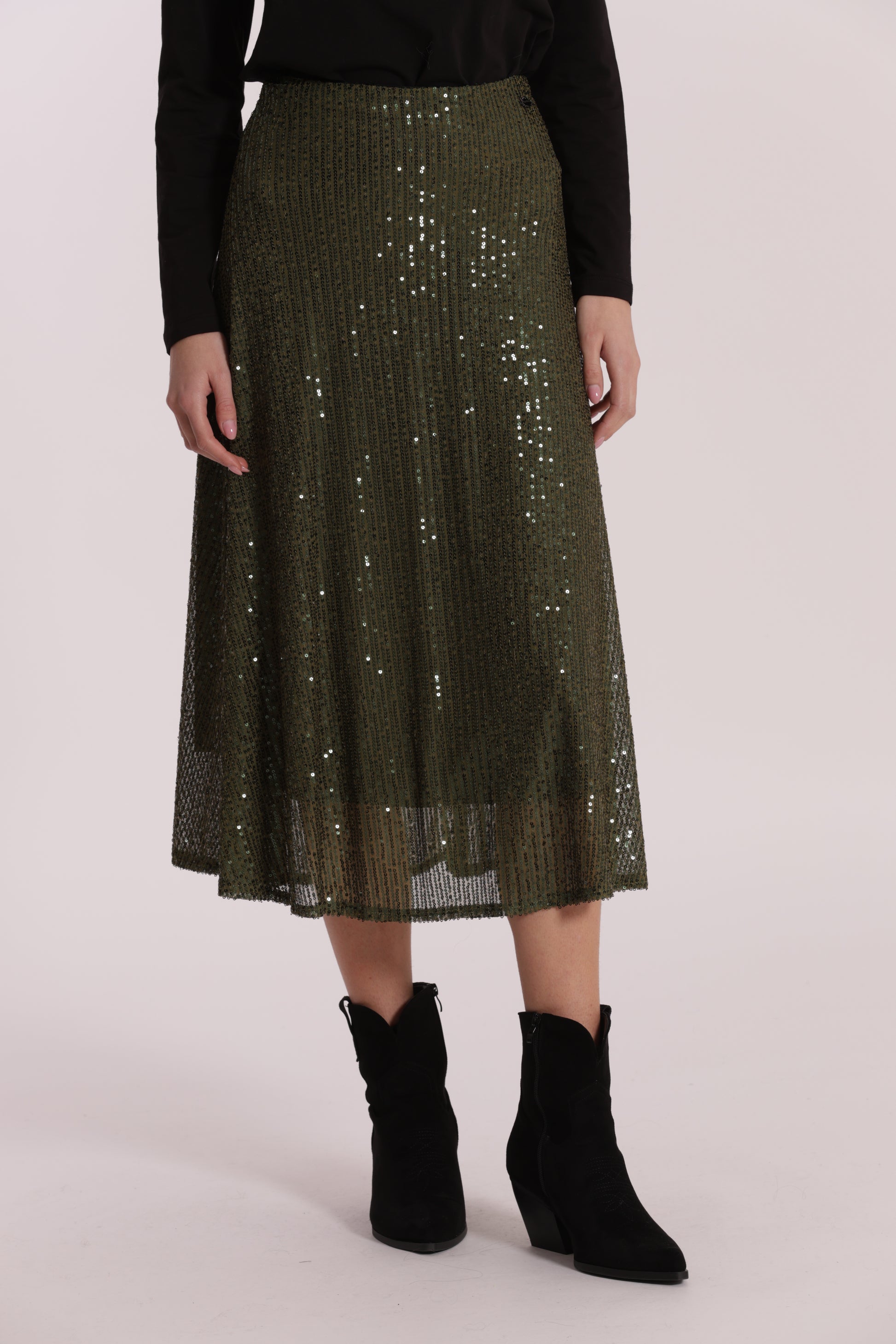 GONNA LONGUETTE IN PAILLETTES