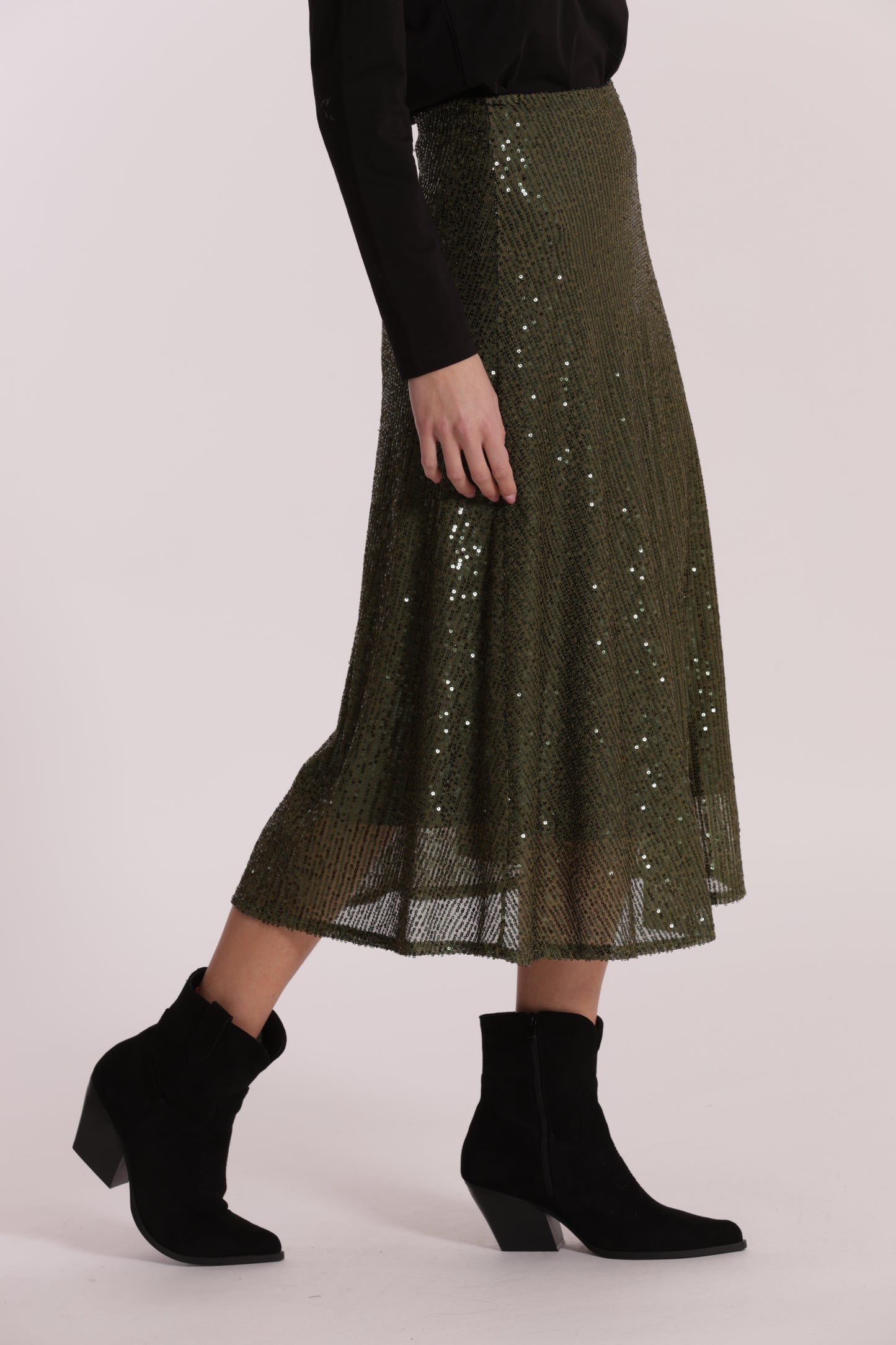 GONNA LONGUETTE IN PAILLETTES