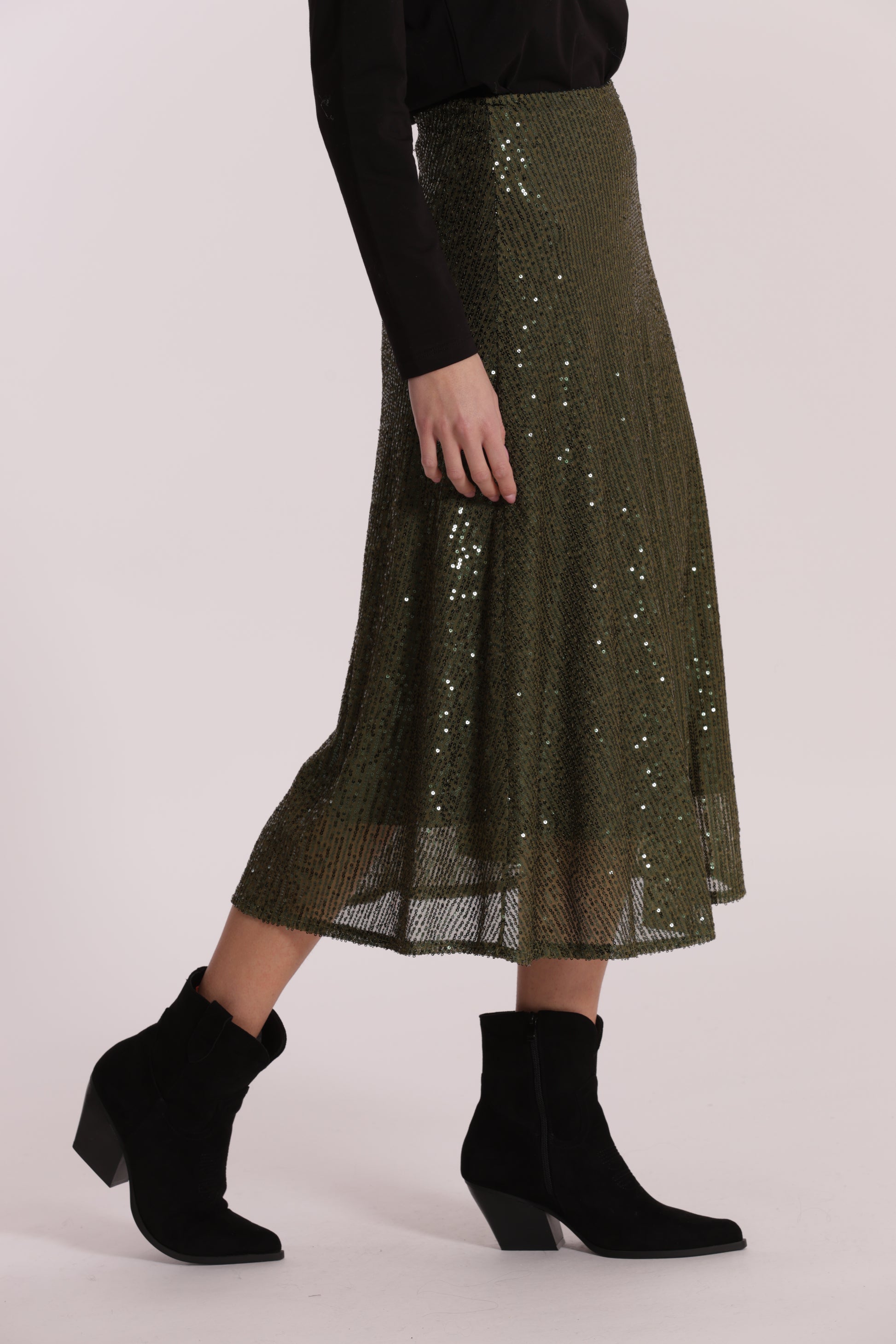 GONNA LONGUETTE IN PAILLETTES