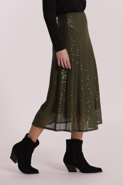 GONNA LONGUETTE IN PAILLETTES