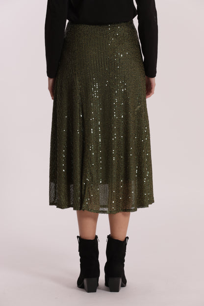 GONNA LONGUETTE IN PAILLETTES