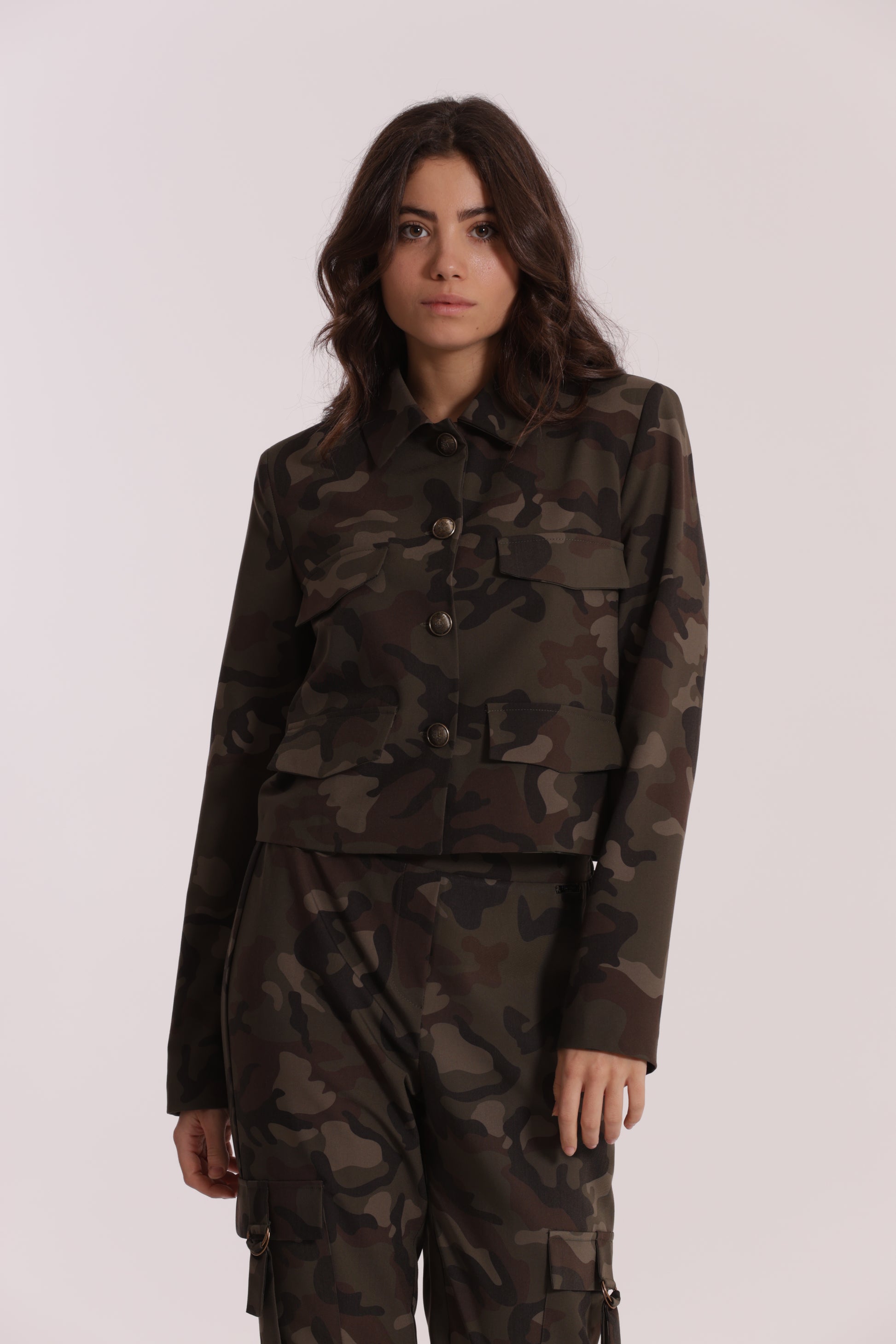 GIACCA CROPPED CAMOUFLAGE