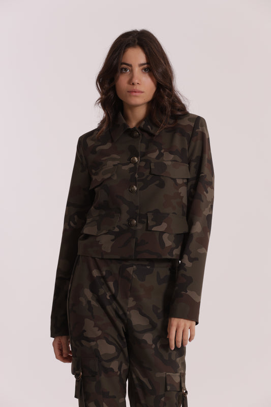 GIACCA CROPPED CAMOUFLAGE