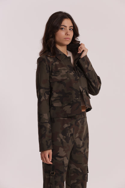 GIACCA CROPPED CAMOUFLAGE