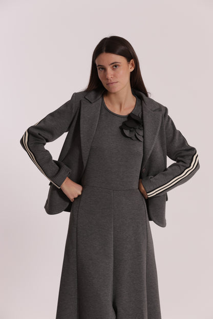 GIACCA CORTA IN NEOPRENE CON PASSAMANERIA