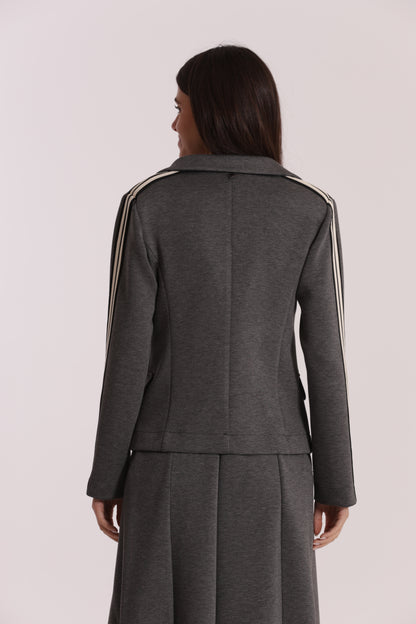 GIACCA CORTA IN NEOPRENE CON PASSAMANERIA