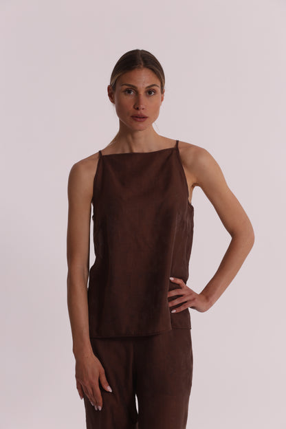 TOP IN TESSUTO JACQUARD