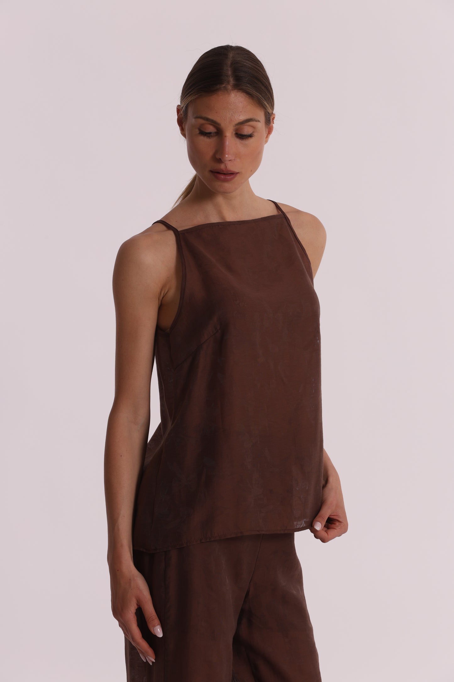 TOP IN TESSUTO JACQUARD