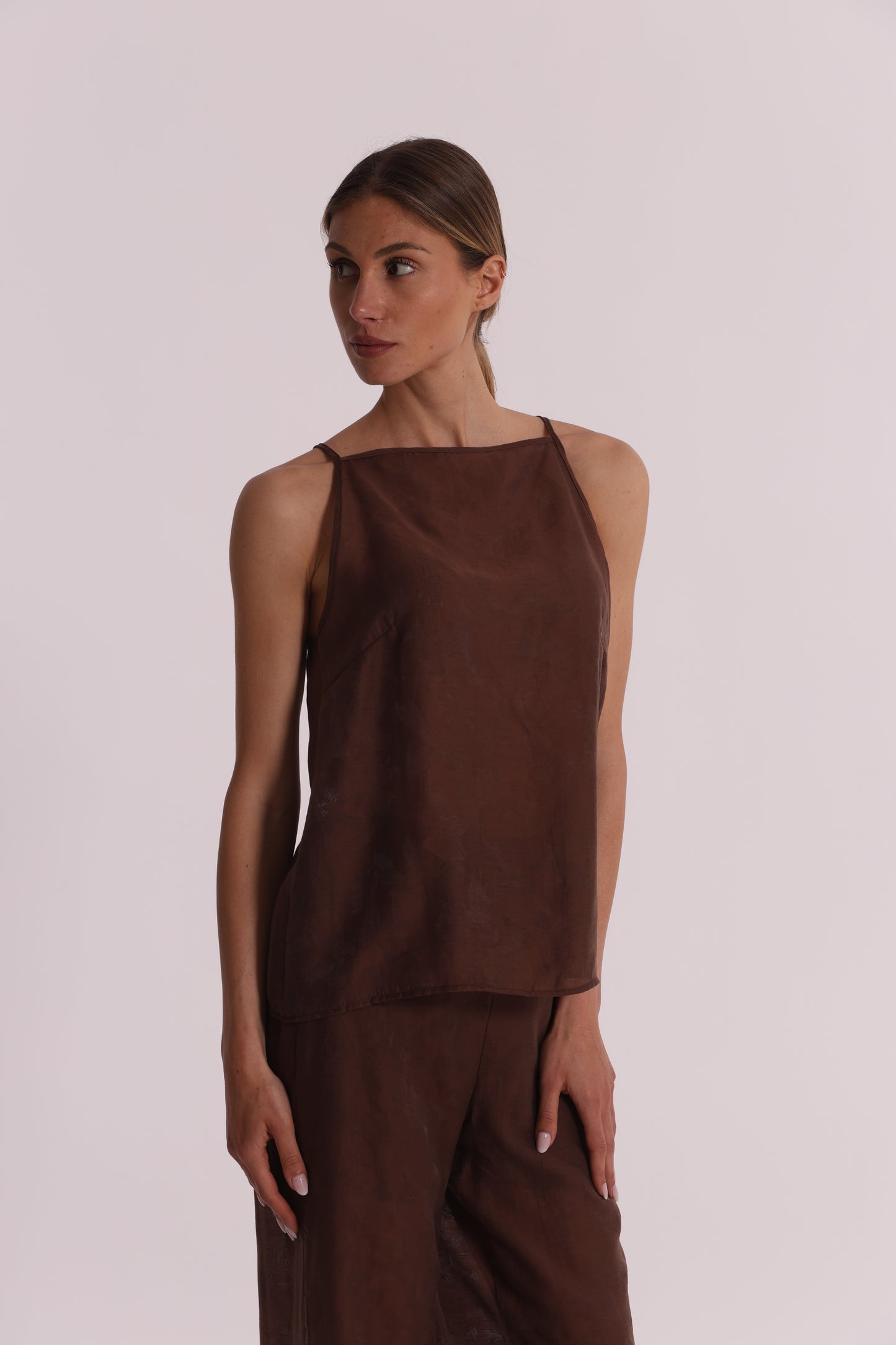 TOP IN TESSUTO JACQUARD