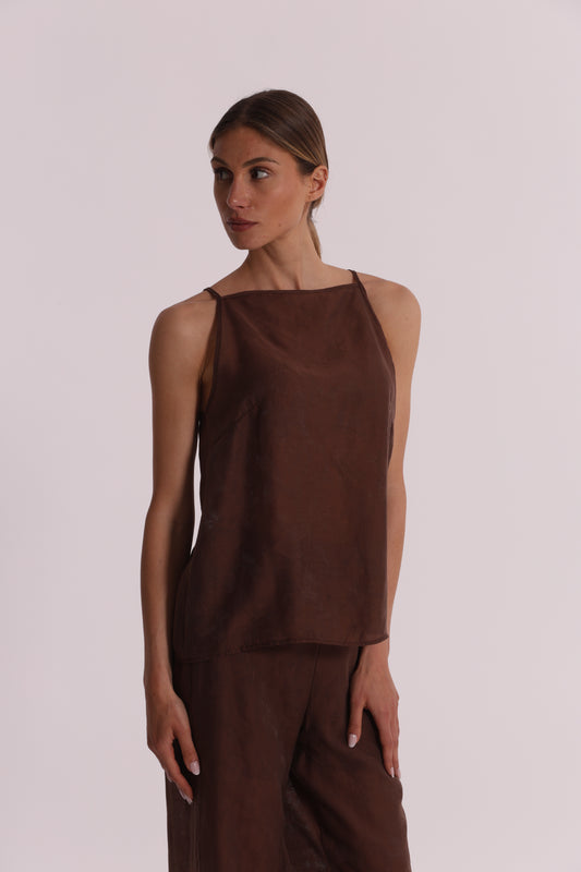 TOP IN TESSUTO JACQUARD