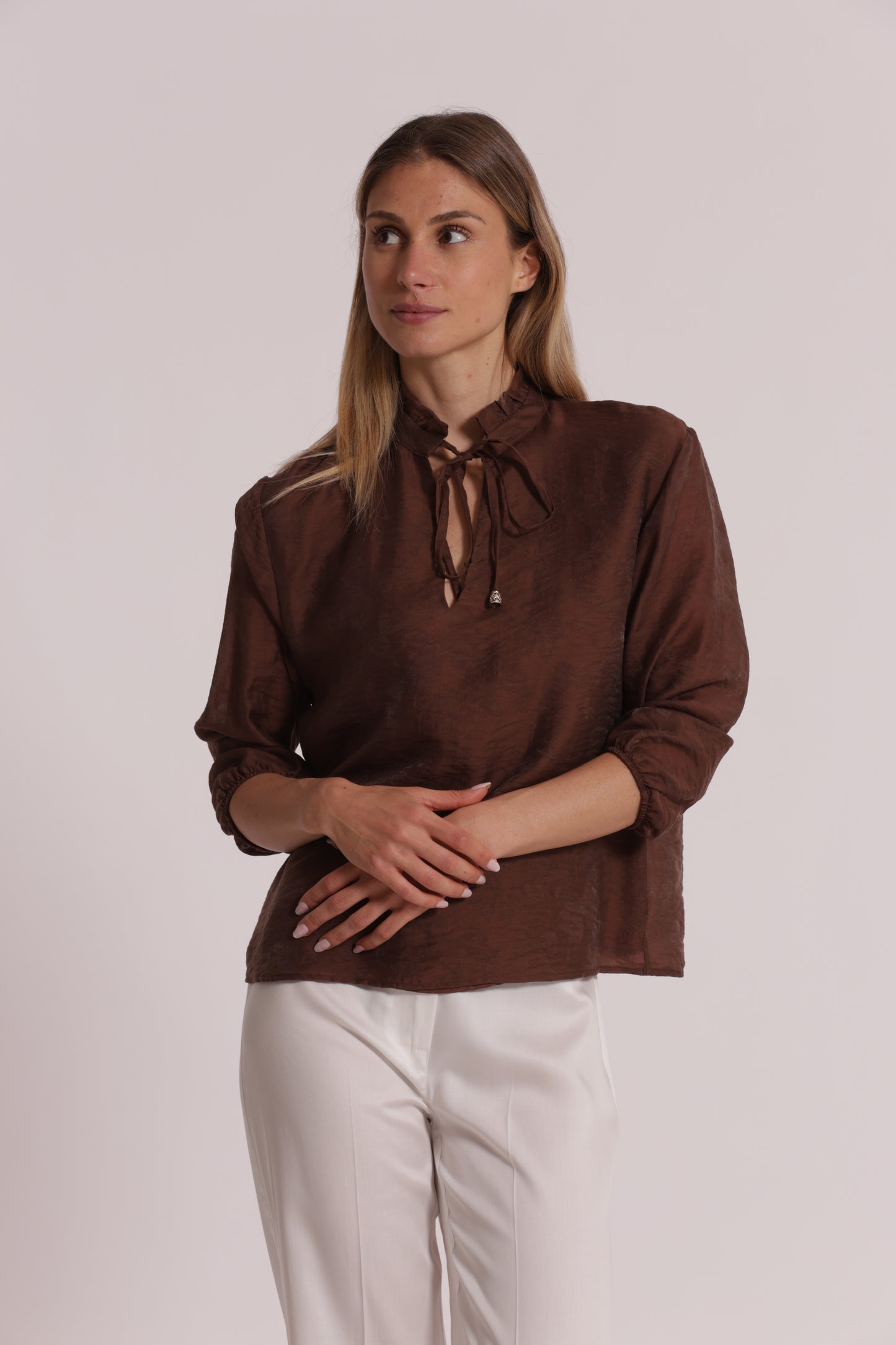 BLUSA IN TESSUTO JACQUARD