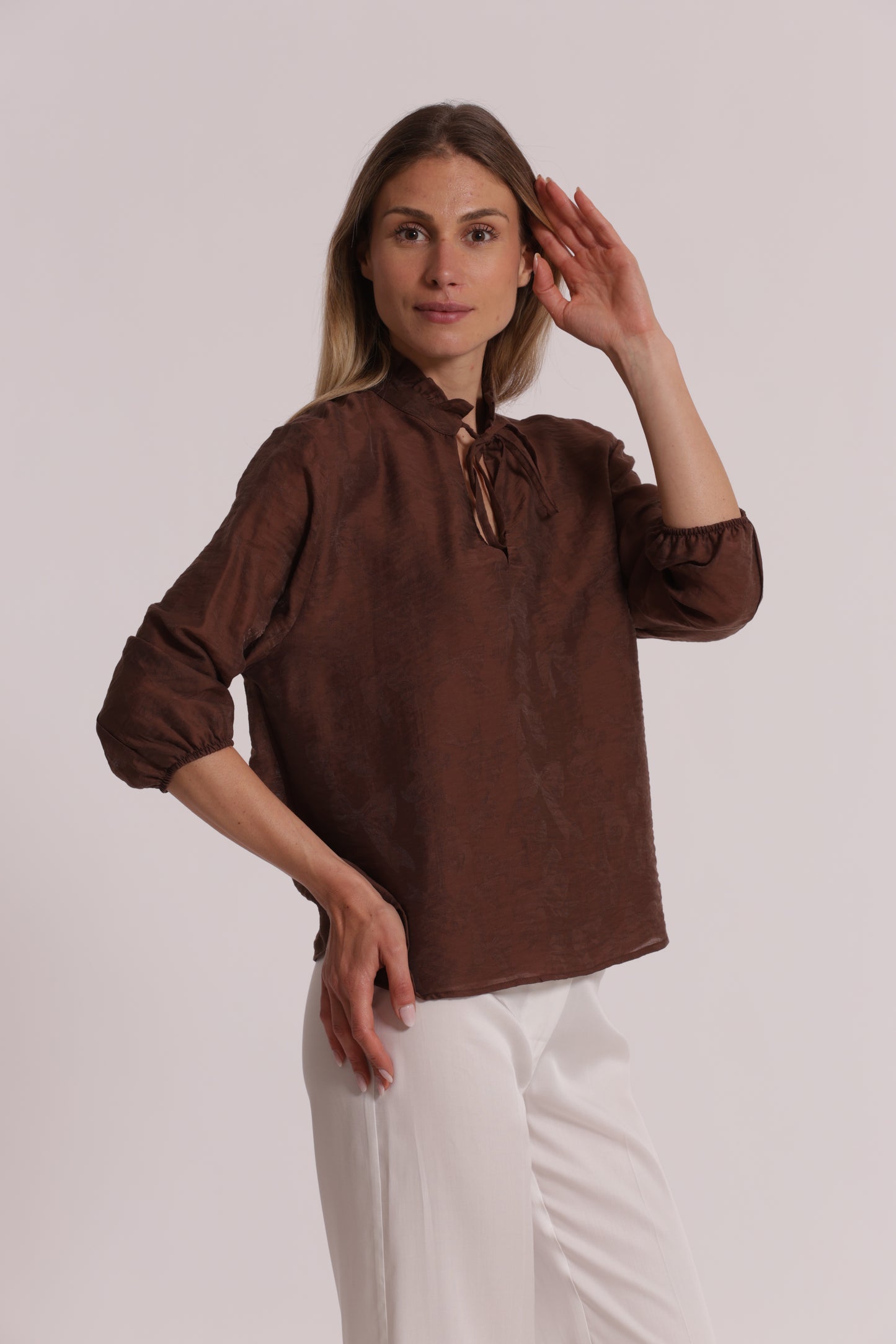BLUSA IN TESSUTO JACQUARD