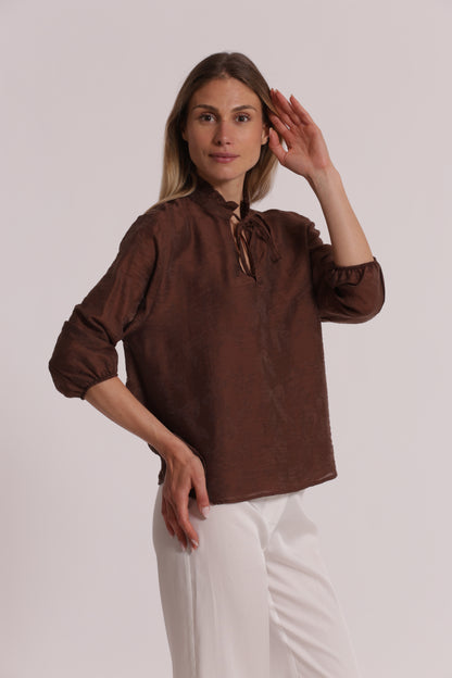 BLUSA IN TESSUTO JACQUARD