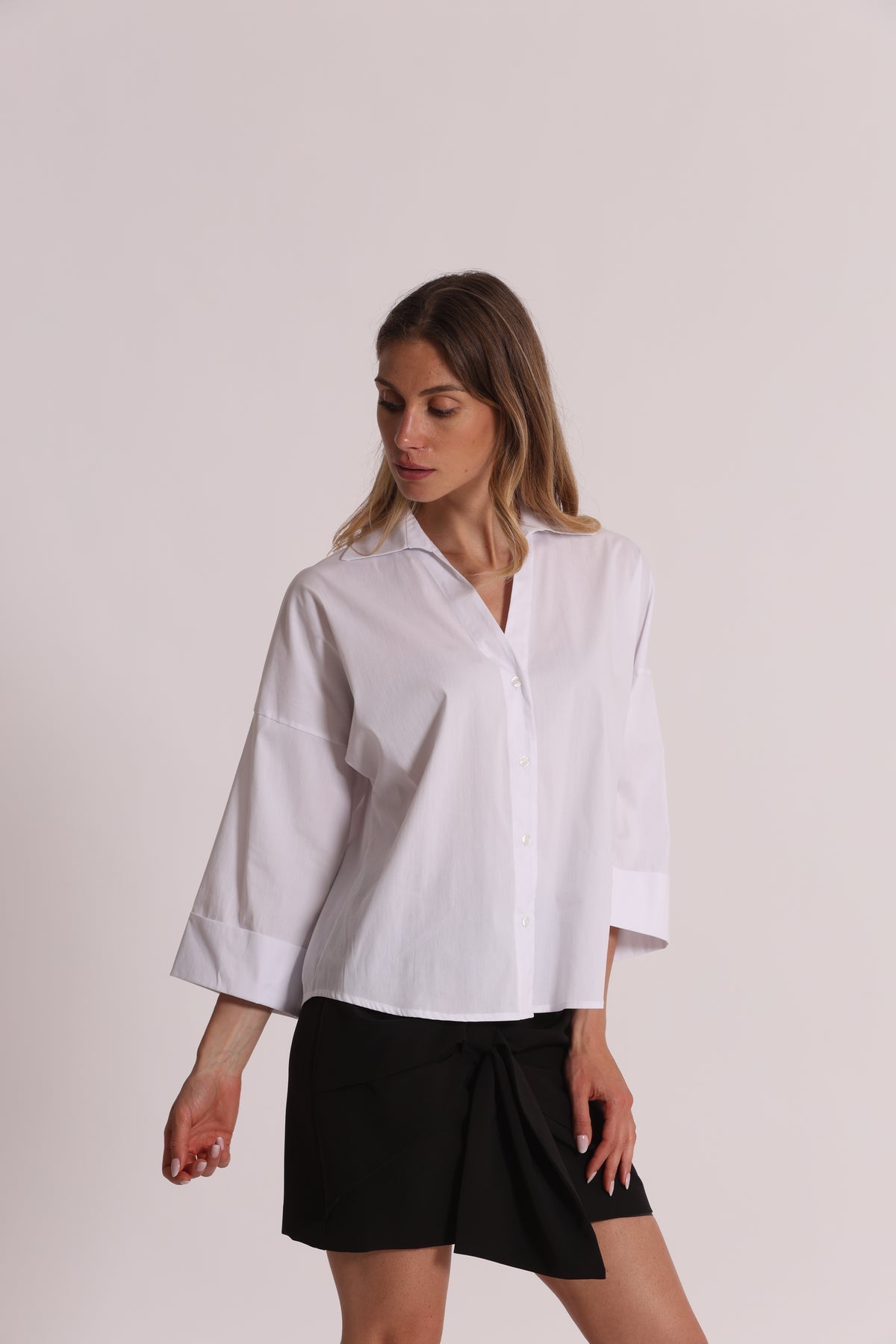 CAMICIA A MANICHE AMPIE