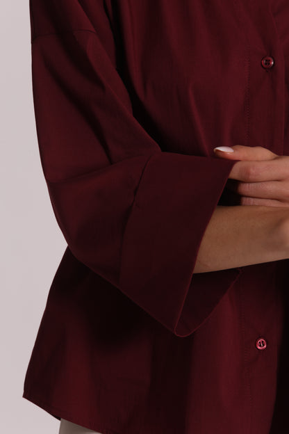 CAMICIA A MANICHE AMPIE