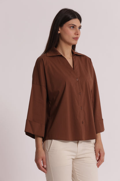 CAMICIA A MANICHE AMPIE