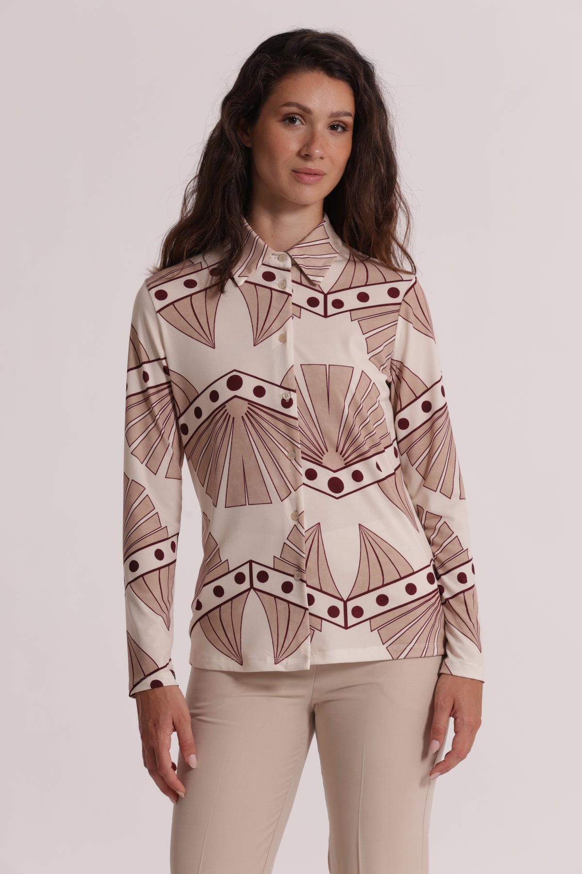CAMICIA A MANICHE LUNGHE IN ITY IN FANTASIA