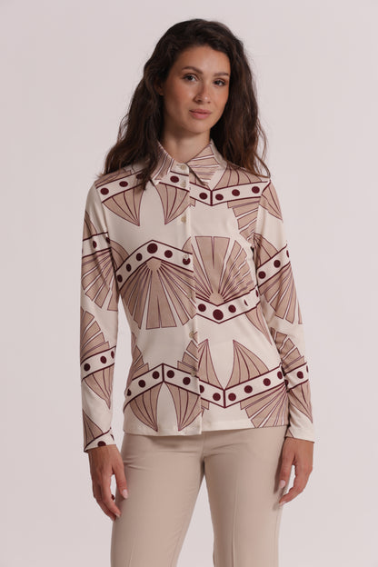 CAMICIA A MANICHE LUNGHE IN ITY IN FANTASIA