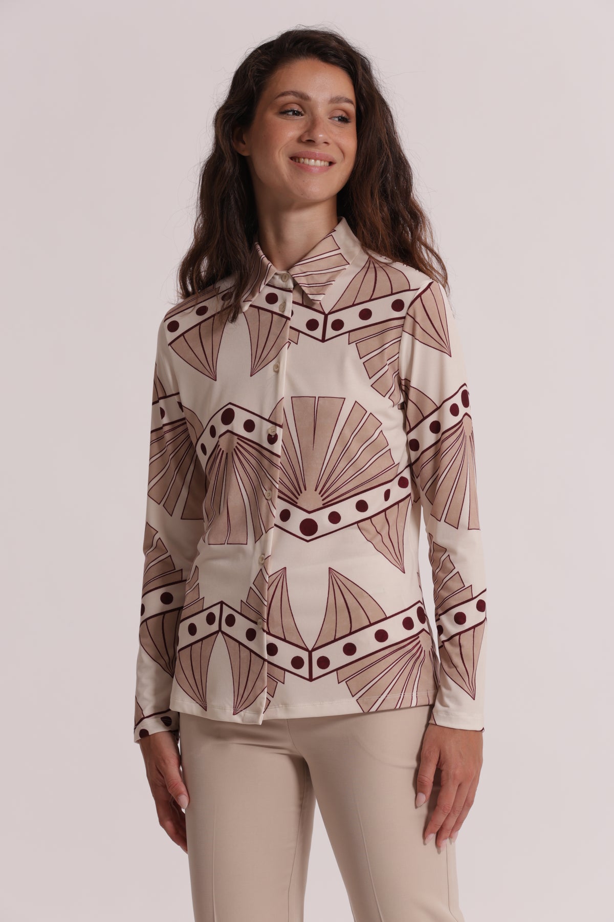 CAMICIA A MANICHE LUNGHE IN ITY IN FANTASIA
