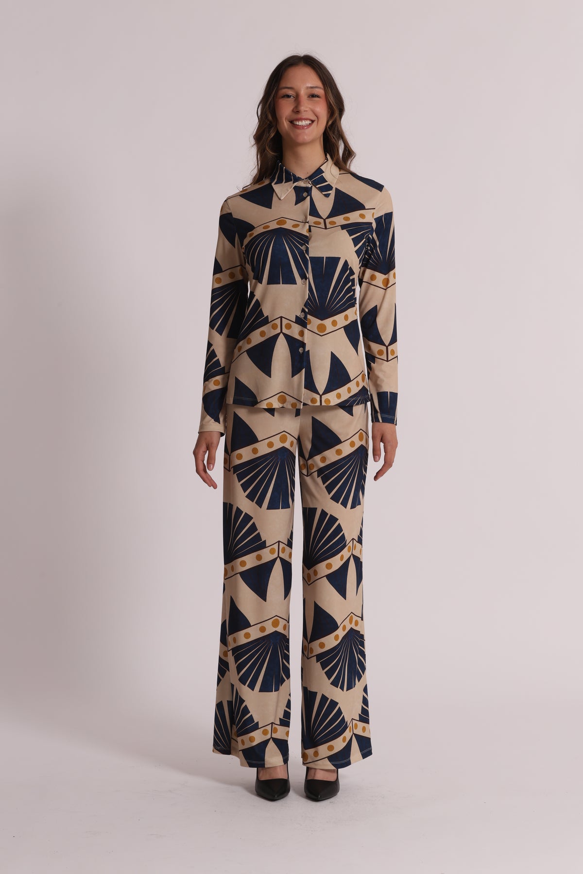 CAMICIA A MANICHE LUNGHE IN ITY IN FANTASIA