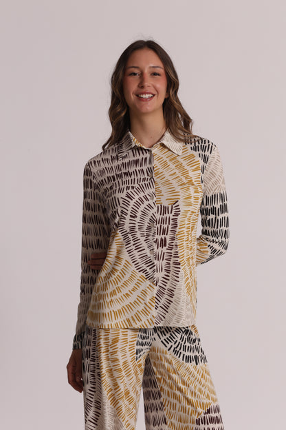 CAMICIA A MANICHE LUNGHE IN ITY IN FANTASIA