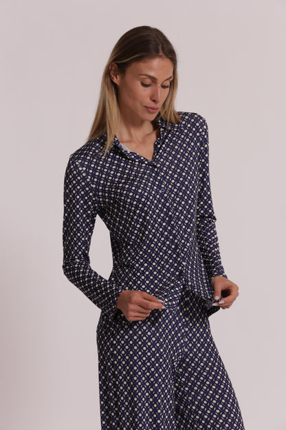 CAMICIA A MANICHE LUNGHE IN ITY IN FANTASIA