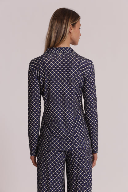 CAMICIA A MANICHE LUNGHE IN ITY IN FANTASIA