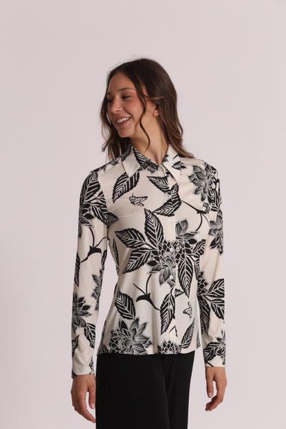 CAMICIA A MANICHE LUNGHE IN ITY IN FANTASIA