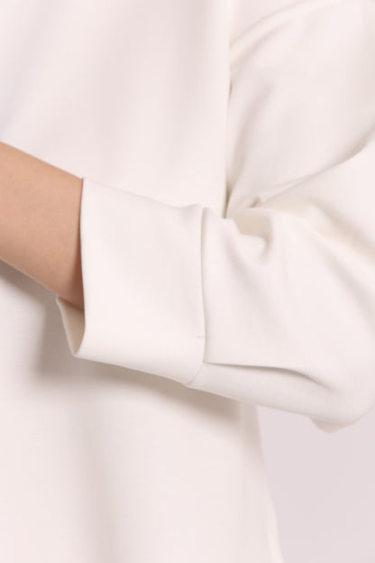 FELPA CROPPED CON DETTAGLI GIOIELLO