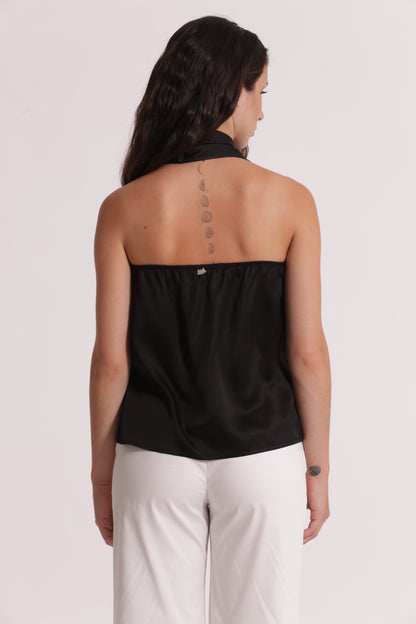 TOP IN RASO DETTAGLIO GIOIELLO
