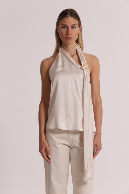 TOP IN RASO DETTAGLIO GIOIELLO
