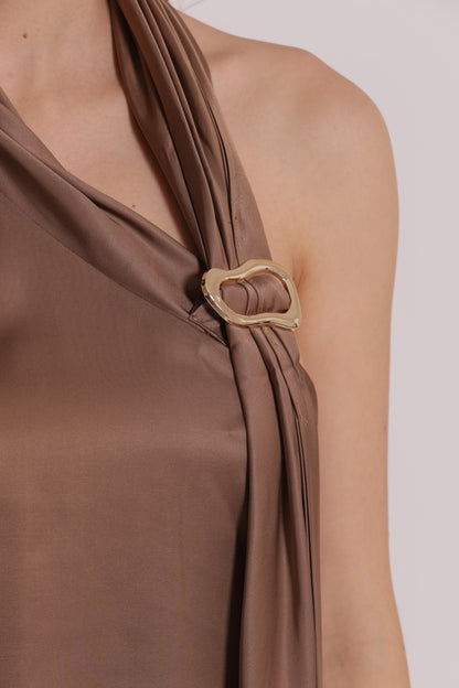 TOP IN RASO DETTAGLIO GIOIELLO