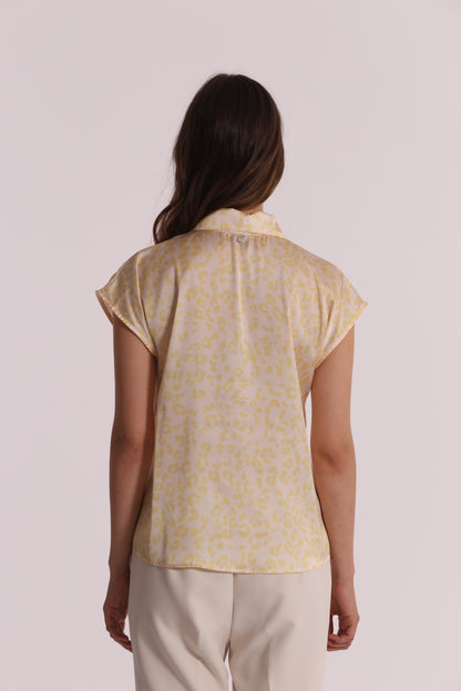 CAMICIA MANICHE CORTE ANIMALIER