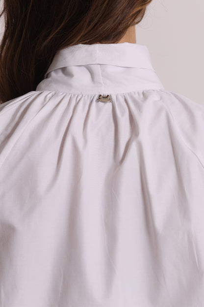 BLUSA A MANICHE LUNGHE CON DETTAGLIO FIOCCO