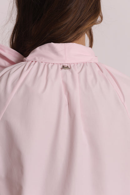 BLUSA A MANICHE LUNGHE CON DETTAGLIO FIOCCO