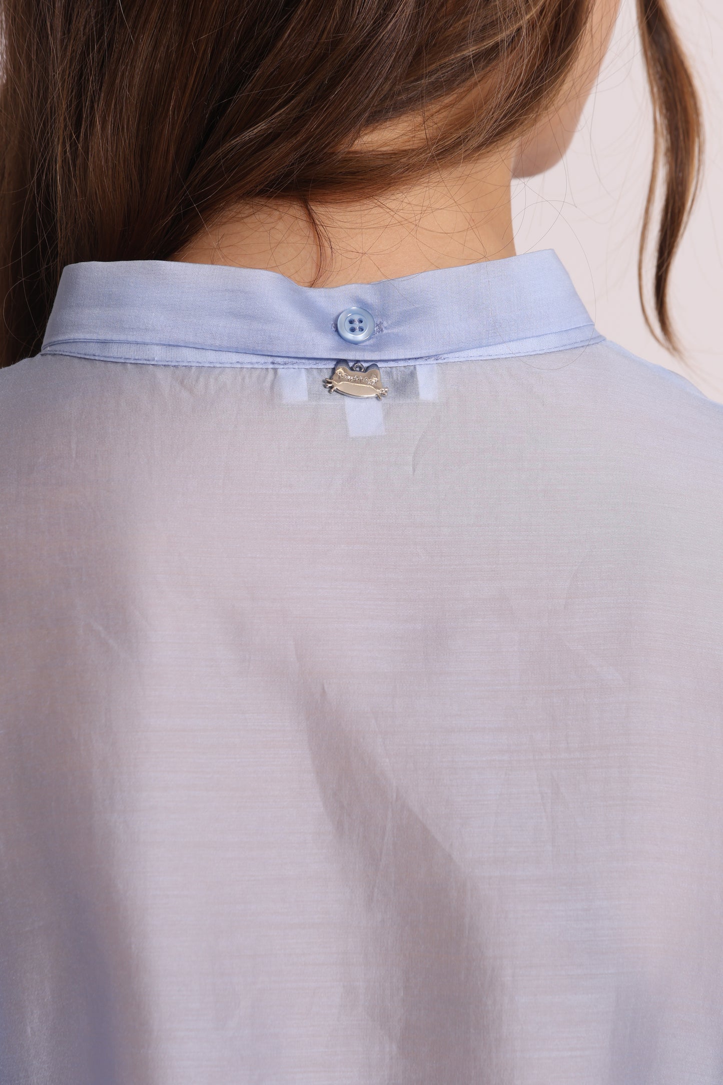 BLUSA A MANICHE LUNGHE EFFETTO CHIFFON