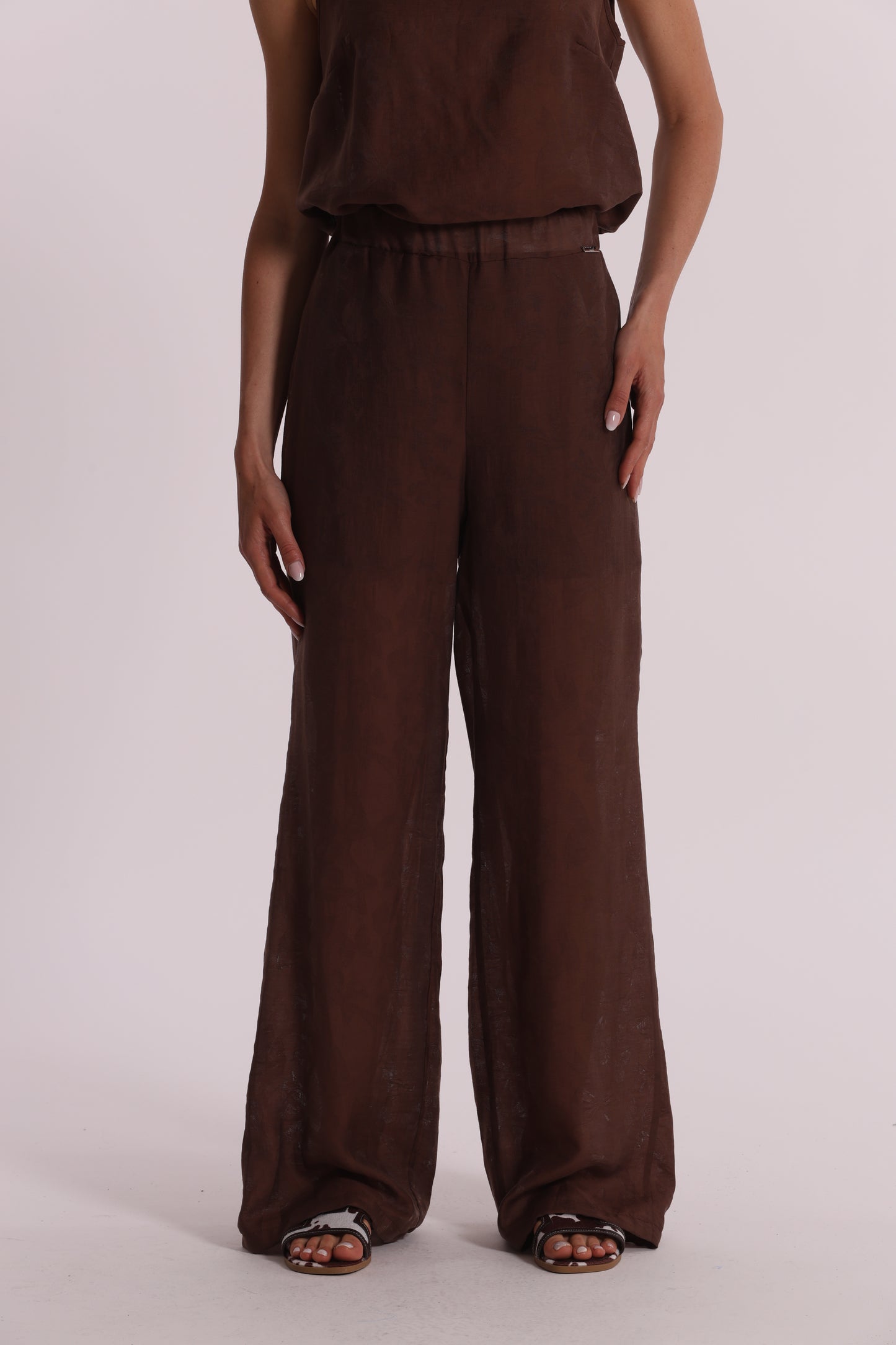 PANTALONE IN TESSUTO JACQUARD
