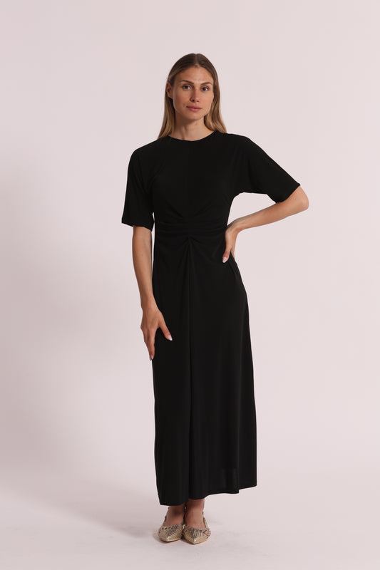 ABITO LUNGO CON MANICHE A TRE QUARTI