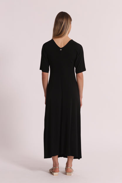 ABITO LUNGO CON MANICHE A TRE QUARTI