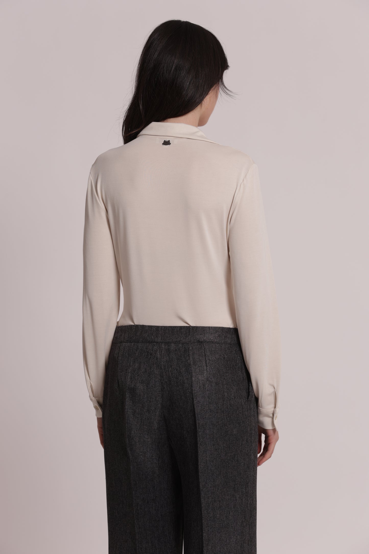 CAMICIA CON DRAPPEGGIO FRONTALE