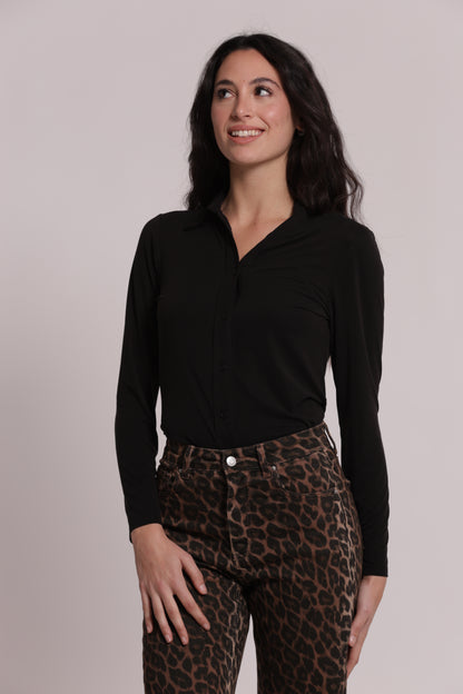 BODY CAMICIA IN VISCOSA