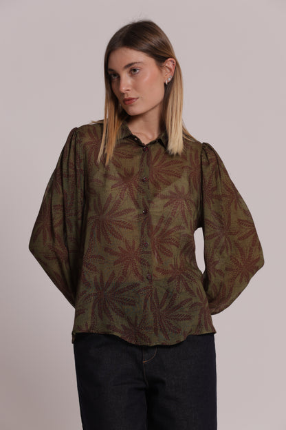 CAMICIA UOMO FANTASIA IN GARZA DI VISCOSA