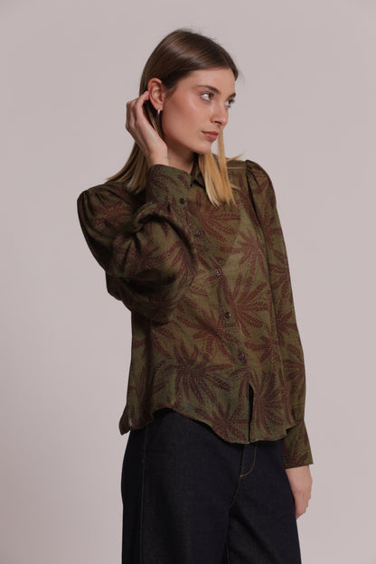 CAMICIA UOMO FANTASIA IN GARZA DI VISCOSA