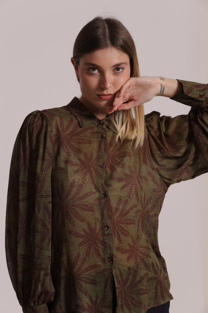CAMICIA UOMO FANTASIA IN GARZA DI VISCOSA