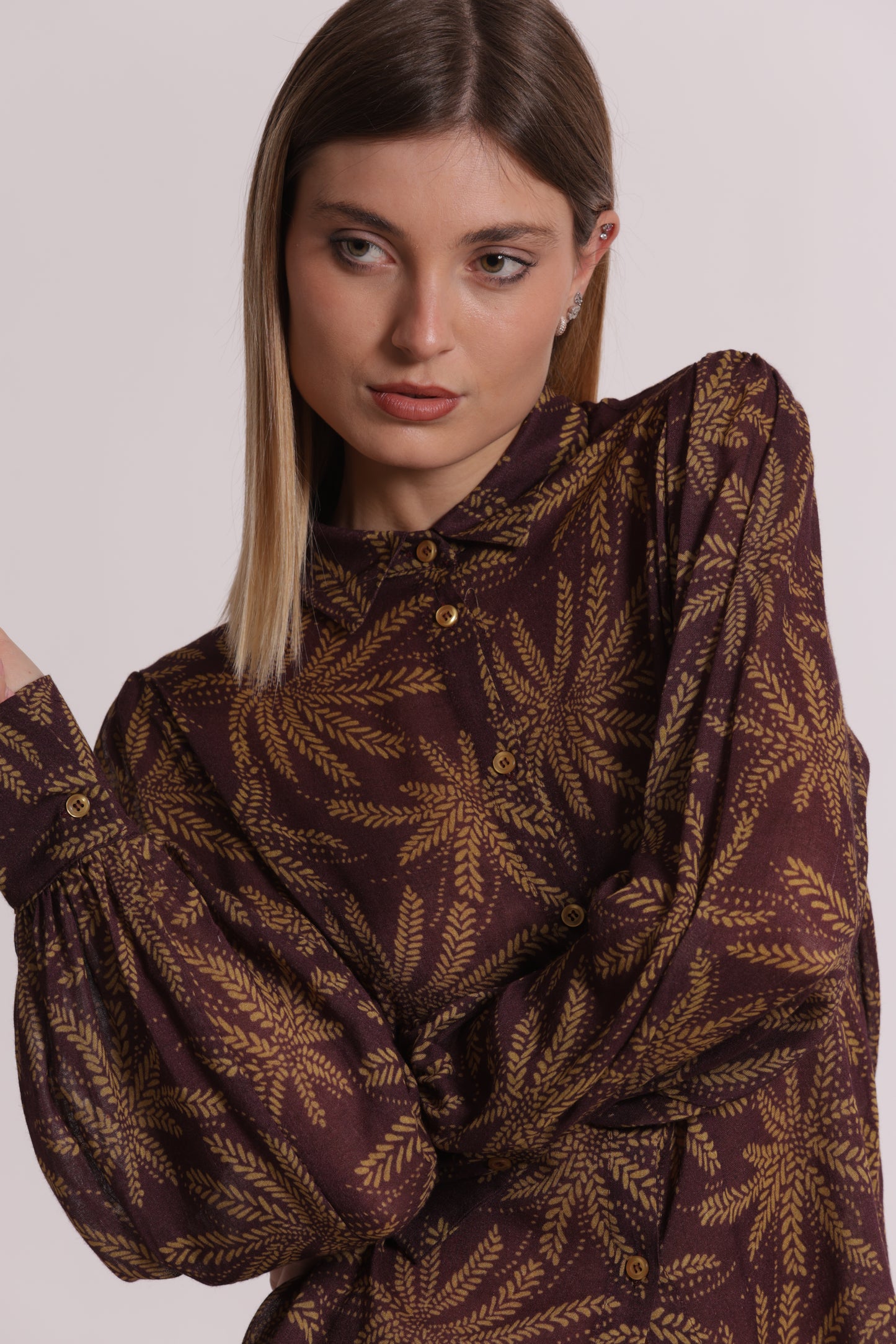 CAMICIA UOMO FANTASIA IN GARZA DI VISCOSA