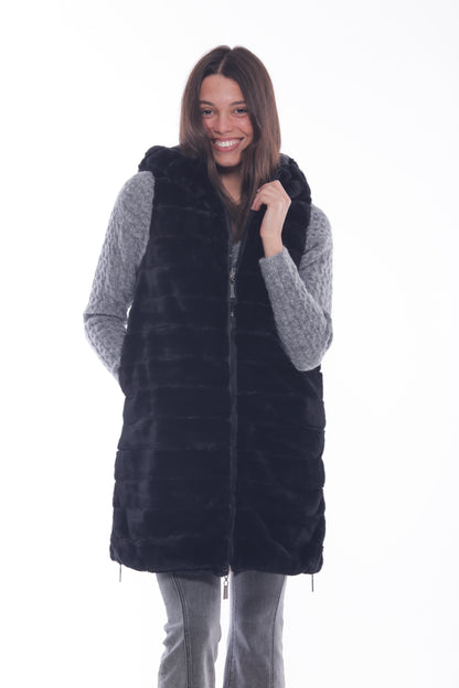 GILET LUNGO REVERSIBILE