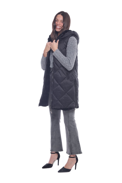 GILET LUNGO REVERSIBILE