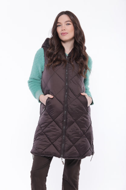 GILET LUNGO REVERSIBILE