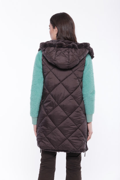 GILET LUNGO REVERSIBILE