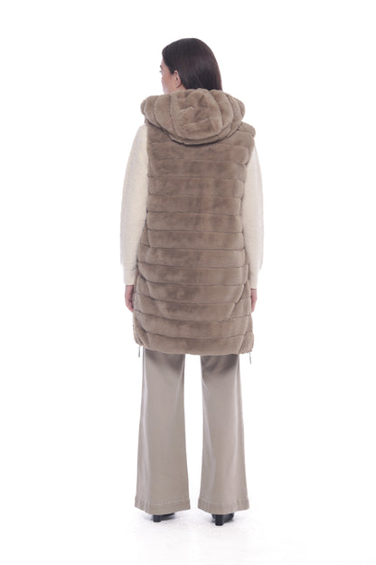 GILET LUNGO REVERSIBILE